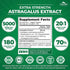 Zazzee Extra Strength Astragalus Root 20:1 Extract, 5000 mg Strength, 180 Vegan Capsules, 6 Month Supply