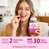 Gummies 60 Count Fiber for Digestive Health & Regularity, Sugar-Free High Fiber Supplement for Adults & Kids, Soluble