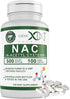 GENEX NAC 500mg - N-Acetyl Cysteine Supplement for Liver Health, Non-GMO, Gluten Free, Vegan (100 Capsules)