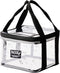 Rough Enough Clear Makeup Toiletry Bag, Large Waterproof Cosmetic Storage Bag for Travel - Black