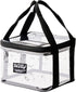 Rough Enough Clear Makeup Toiletry Bag, Large Waterproof Cosmetic Storage Bag for Travel - Black