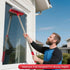 Loulicia Squeegee,2-in-1 Handle(15.3"-23.6") Professional Standard Window Window Cleaner Sponge and Soft Rubber Strip