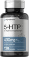 Horbaeach 5HTP 400mg Capsules, 120 Count, Extra Strength Non-GMO Gluten Free Supplement