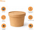 Kitchsy 50 Pack, 8 oz, 12 oz, 16 oz, 26 oz, 32 oz, (16 oz) Disposable Kraft Paper Food Containers with Vented Lids