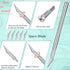 Maitys 3 Pieces French Nail Trimmer Smile Line Cutter Edge Trimmer, Stainless Steel French Tip Cutters Manicure DIY
