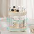 YCIA&DONE 360 Rotating Makeup Organizer for Vanity, 2 Tiers New Square Shaped Cosmetics Organizer, Bathroom Organizer Countertop, Perfume Stand Tray, Skincare Organizers, Warm White by YCIA&DONE
