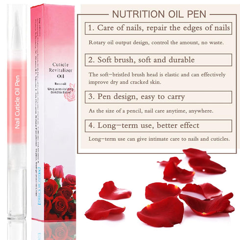 Nail Cuticle Oil Pen, 28Pcs Nail Care Gel, Nail Nourishment Polish with Vitamins, Moisturized Gel Repair Pen