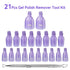 Makartt Nail Clips for Gel Polish Removal, 20 Pcs Plastic Reusable Finger and Toe Nail Soak Off Clips with Cuticle