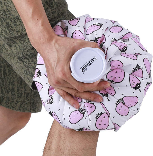 NeoTech Care Ice Bag, Screw Top Fillable, Reusable, 5 inch, Hearts Design