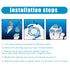 SH90 Replacement Heads for Philips Norelco Series 9000 (S9xxx) and 8000 (S8xxx) Electric Razor Shaver