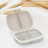 Soleebee Portable 8 Compartments Daily Pill Organizer, Bling Crystal Diamond Pill Box, Small Travel Medicine Container