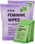 Pixie Feminine Wipes - Flushable, Biodegradable, & Ph Balanced - Individually Wrapped