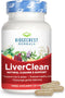 Ridgecrest Herbals LiverClean, Herbal Liver Support Supplement with Blessed Thistle and Dandelion, 60 Caps