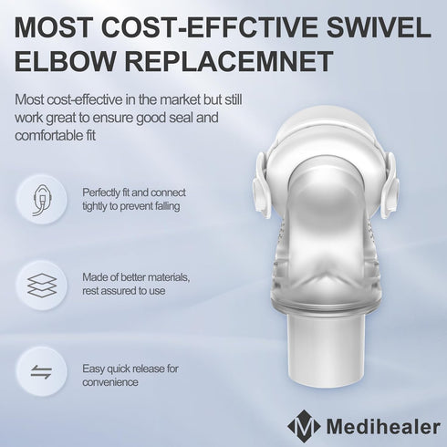 2 Packs Replacement Swivel Elbow Connector, Compatible with F20 and F30, Tube Quick-Release Elbow