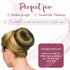 Women's Hair Bun Maker Tool - French Twist Fold Wrap Snap Accessories by Andlane (3 Blonde)