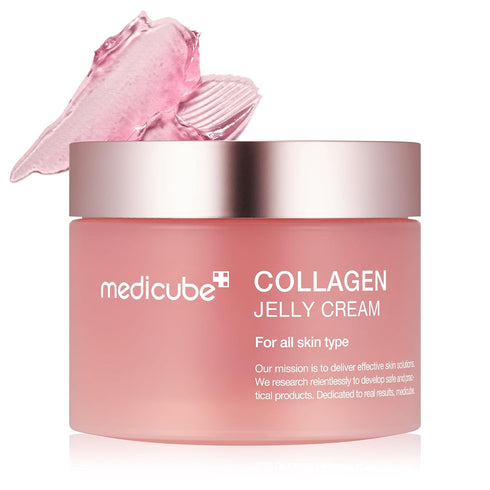 Medicube Collagen Jelly Cream - Niacinamide & Freeze-Dried Hydrolyzed Collagen for 24h Glow & Lifted Look (3.71 fl.oz.)