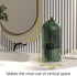 Makeup Brush Holder with Dustproof Cover, 360 Rotating Organizer for Vanity Bathroom (Green)
