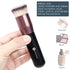 KINGMAS Premium Kabuki Makeup Brush, Flat Top Foundation Brush for Liquid, Cream, Powder, Blush Buffing (Black, A (Flat
