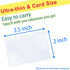MAGDEPO 2 Pack Magnifying Sheet, 3X PVC Page Magnifier B6 Size with 2 Card Size Magnifier Lens