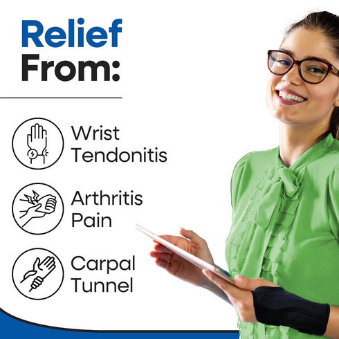 Carpal Tunnel Wrist Brace Night Support | Wrist Splint & Hand Brace | Arm Guard for Carpal Tunnel Syndrome (Right Wrist