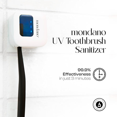 Mondano UV-C Toothbrush Sanitizer and Holder, Toothbrush Case - Manual/Electric Toothbrush Cover for Any Toothbrush
