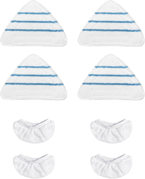 Reusable Steam Mop Pads Set, 4 Pack Steam Mop Pads & 4