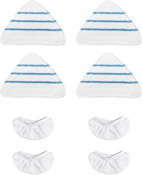 Reusable Steam Mop Pads Set, 4 Pack Steam Mop Pads & 4