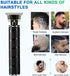 Ufree Hair Trimmer for Men, Cordless Beard Trimmer, Electric Razor, Hair Clippers, Zero Gapped T Blade Kit (Black)