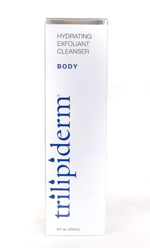 Trilipiderm Hydrating Exfoliant Cleanser - 3-in-1 Body Wash, Scrub, and Hydrator, 8 Ounce Tube