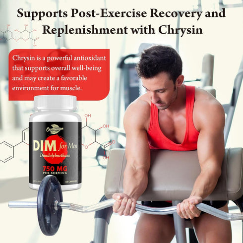 Orinthalixium 750MG 60 (1 DIM for Men Hormone Balance, Estrogen Support for Men, DIM Supplement, Detox, Vitality