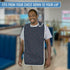 Duro-Med Mealtime Protector, Fancy Print, Navy