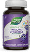 Nature's Way Sambucus Immune Chewable for Kids, Elderberry, Ages 2+, Vitamins C & A, 40 Tablets