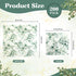 zjdbset 200Pcs Decor(6.5 6.5 inch) Greenery Guest Napkins Paper Disposable Green Leaves Hand Towels Decorative Dinner