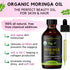 Mother Nature USDA Organic Moringa Seed Oil - 100% Pure Cold-Pressed Unrefined Oil for Face, Skin Care & Hair Growth (4