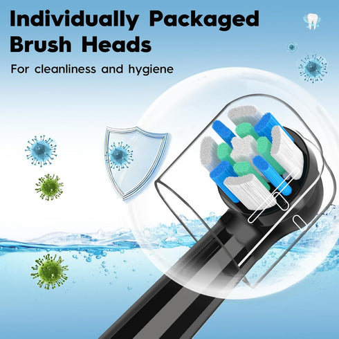 Swistarhan 12PCS 3 4 5 6 7 8 9 10 Replacement Heads Compatible with Oral B iO Series Electric Toothbrush,Toothbrush