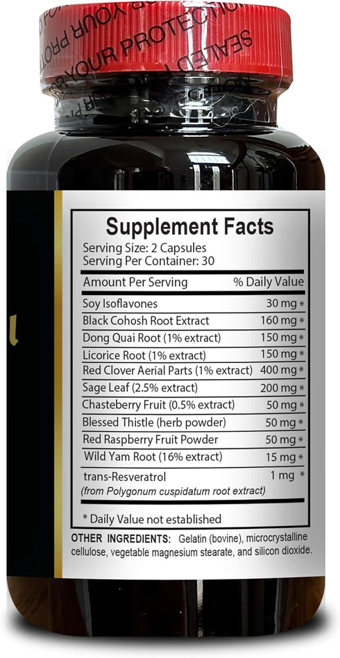 Immune 1 60 MENOPAUSE SUPPORT SUPPLEMENT - Supplement for Mood Support & Estrogen Metabolism, Health Support