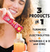 ZYN Turmeric Powder Electrolyte Drink Mix, 32 Servings Strawberry Yuzu, Healthy Hydration with Vitamin C & Zinc