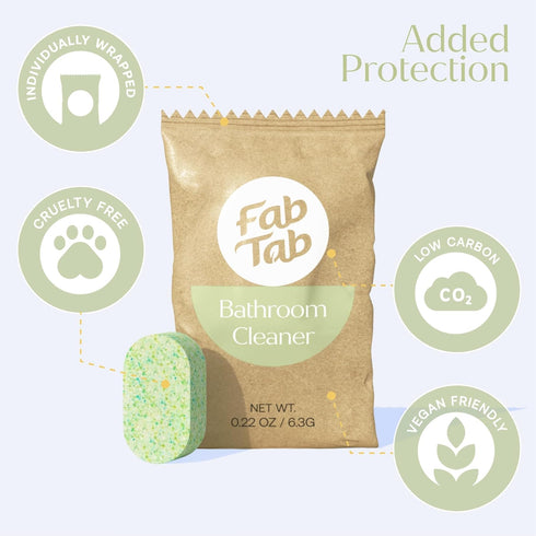 Multi-Purpose Bathroom Cleaner Refill Tablets - Natural Cleaning Products, All-Purpose Cleaner Tablets, 8x 16.9 Fl oz
