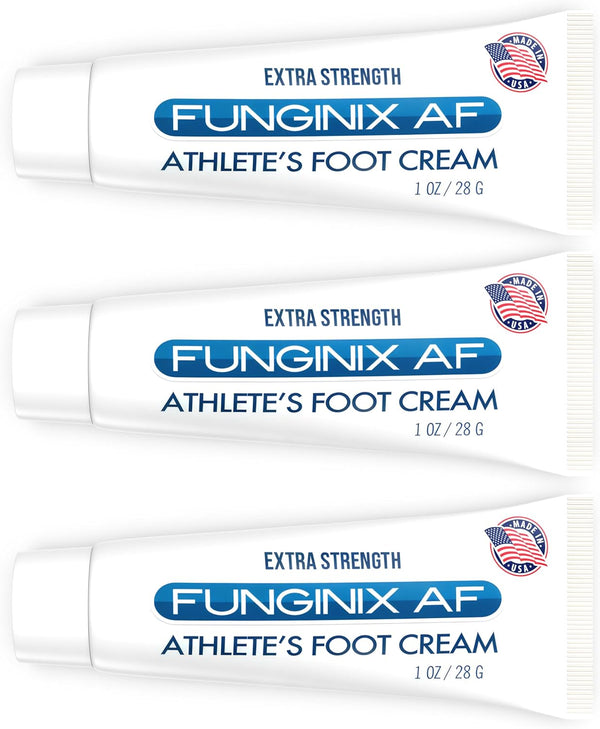 FUNGINIX AF Athletes Foot Cream - Topical Anti-Fungal Treatment (3 Tubes)
