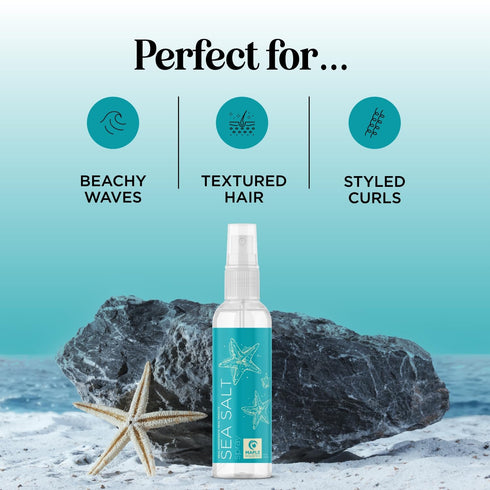 Volumizing Sea Salt Spray for Hair - Texturizing Beach Waves & Curl Activator Mist - Non Sticky Styling Spray with