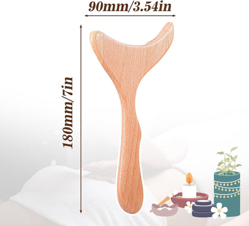 Hpmjz Wood Therapy Massage Tools Wooden Lymphatic Drainage Massager Cellulite Remover Body Sculpting Tool