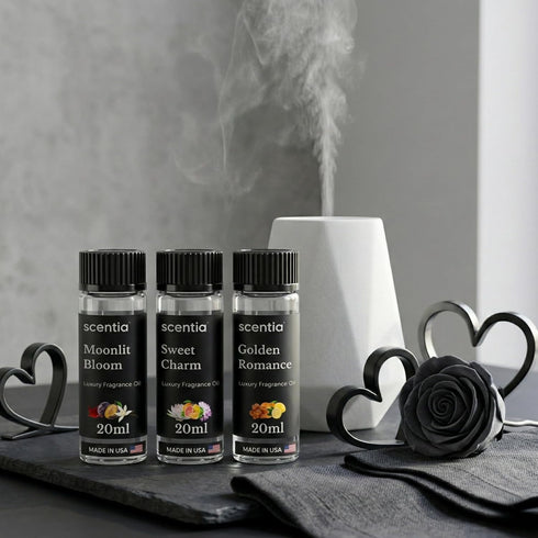 Set Set 320 ml (2.03 oz) Love Collection Fragrance Oil Essential Oil Blends for Diffusers, Candles & Soaps Jasmine