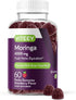 Moringa Gummies for Adults & Teens - 4000mg Moringa Leaf Extract, Vegan, Strawberry Flavored