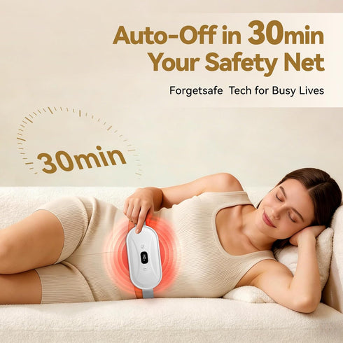 PVOGRT 7 7 Portable Electric Heating Pad for Period Cramps, Menstrual Heating Pads with Heat Levels and Vibrating Modes