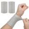 Cosmos 1 Pair Compression Wrist Sleeve Nylon Brace Wraps for Pain Relief in Typing, Running, Basketball, Golf