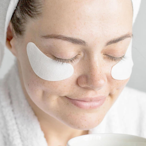 Project E Beauty 100pcs Disposable DIY Non-Woven Eye Mask Paper for Skincare & Spa Salon Use