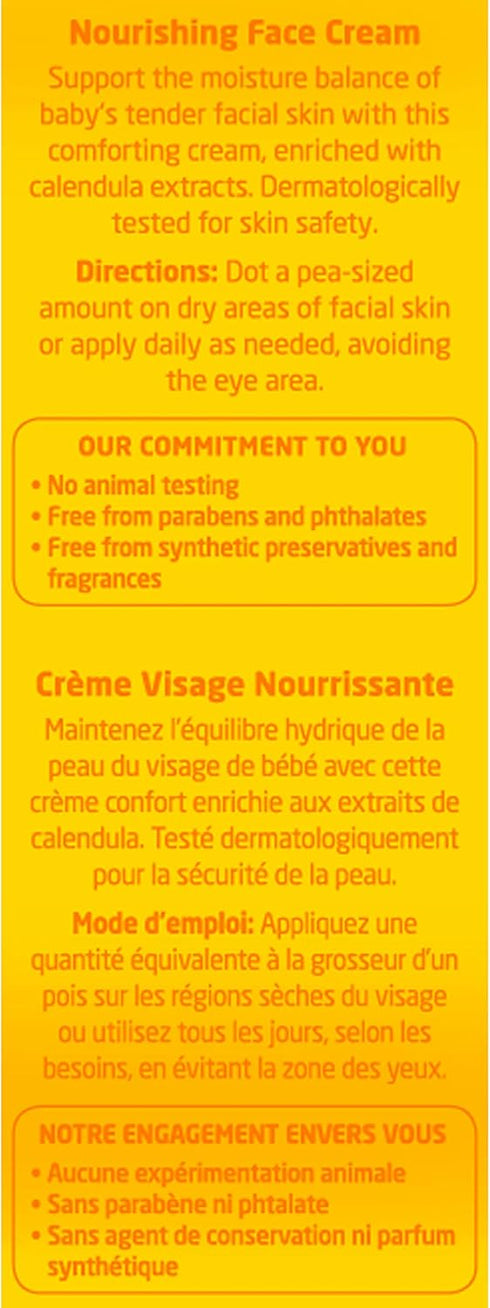 Weleda Baby Calendula Nourishing Face Cream, 1.7 Fluid Ounce, Plant Rich Moisturizer with Calendula and Lanolin
