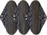 Sigzagor 3 Pieces 14 Inch Overnight Charcoal Bamboo Reusable Mama Cloth/Menstrual Pads