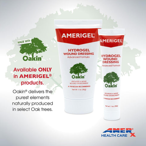 AMERIGEL Hydrogel Wound Dressing, 1 oz. - Moisture-Rich Healing for Dry Wounds