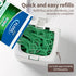 Dental Floss Picks Dispenser with Press Flip Top Cover, Compact Storage Case